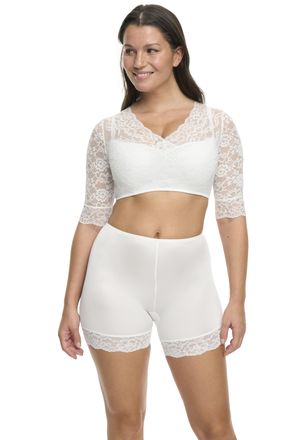 Susa Dirndlbluse »Wiesn-Zauber« florale Spitze, halbarm, elastisch, V-Ausschnitt, feminin