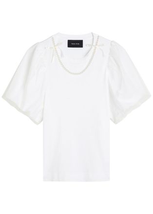 Simone Rocha Simone Rocha Tulle and Cotton T-shirt - White - S (UK8-10 / S)