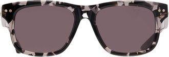 Montblanc Smoke Square Mens Sunglasses MB0319S 003 55