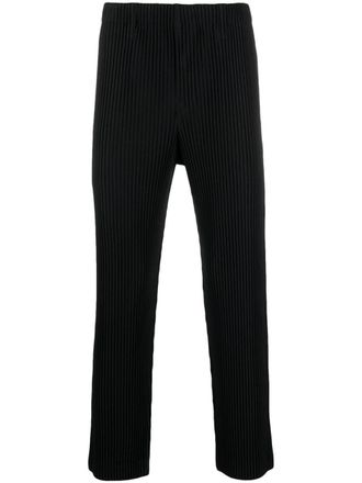 Homme Plissé Issey Miyake pleated straight-leg trousers - Black