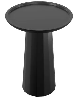 Simpli Home Dayton Solid Mango Wood 13In Round Contemporary Wooden Accent Table