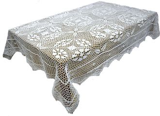 OEM Mantel De Hilo Blanco 150/260, Mantel De Ganchillo De Algod&oacute;n Natural Blanco