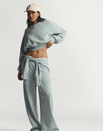 adidas Soft Lux - Pantaloni dritti color salvia wonder-Verde