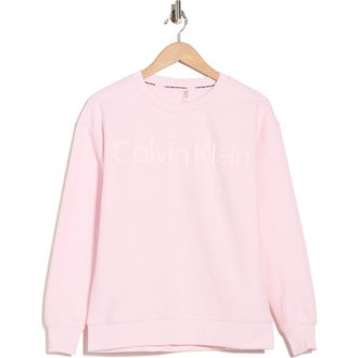 Calvin Klein Puff Print Fleece Sweatshirt in Tender Touch at Nordstrom Rack, Size Medium