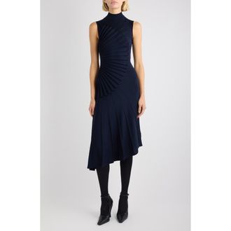 Alaia Sculpting Wool Sweater Dress in Minuit at Nordstrom, Size 10 Us