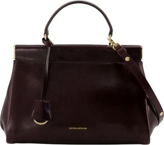 Victoria Beckham Tassen, Dames, Rood, ONE Size, Leer, Sloane Frame Handtas