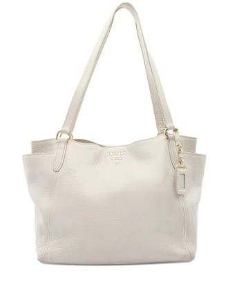 Prada 2000s leather tote bag - Beige