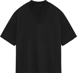 Fear of God SS24 V Neck T-Shirt Jet Black 125SP244214F