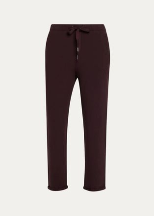 Majestic Filatures Drawstring French Terry Pants with Rolled Hem