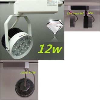 Trade Shop Trade Shop Traesio - Trade Shop - Kit 2 Piezas Mini Foco 12 Led 12 W Con Soporte Para Carril Foco Varilla Luz Fr&iacute;a