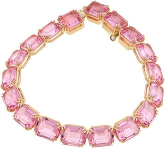 Swarovski Ladies Millenia Pink Crystal Tennis Bracelet, Size Small