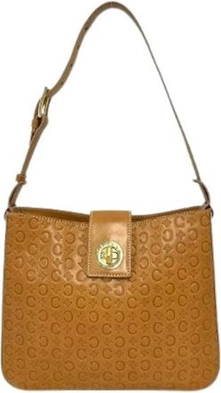 Celine Pre-owned C Macadam Blazon Triomphe Leather Shoulder Bag - Dames - Vintage Schoudertas - Bruin - ONE Size - Leer - Vintage