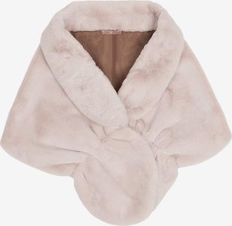 Gaynor Stola mit Kragen aus Kunstfell