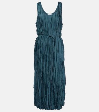 Vince Abito midi in raso a pieghe