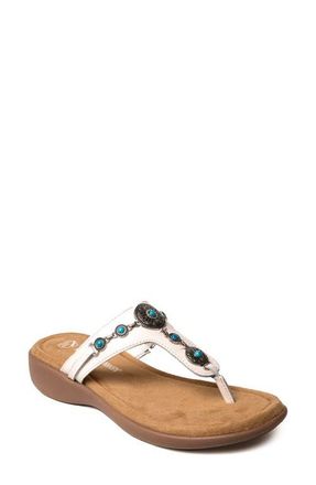 Minnetonka Brecca Flip Flop in White at Nordstrom, Size 10