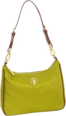 U.S.Polo Association Synthetische Baguettee Schoudertas - Dames - Schoudertassen - Groen - ONE Size - Nylon - Tassen
