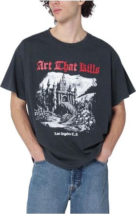 Gallery Dept. Tops, Heren, Zwart, XL, Katoen, ATK Castle Tee