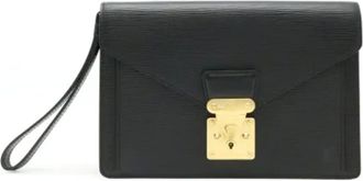 Louis Vuitton Pre-owned Clutches, female, Black, Size: ONE SIZE Pre-owned Leather louis-vuitton-bags