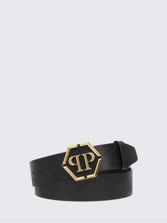 Philipp Plein Embossed Leather Belt