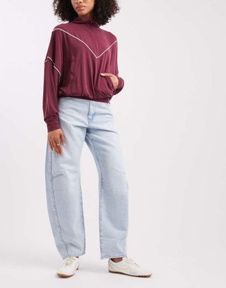Levi's Jeans a cilindro lavaggio candeggiato-Blu
