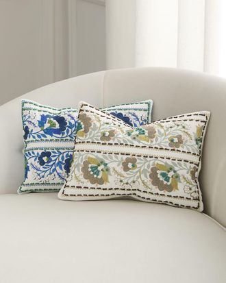 Designers Guild Enamel Flower Decorative Pillow, 12 x 16