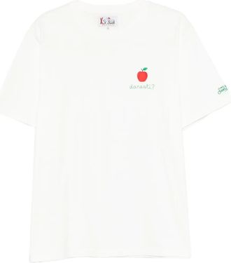 MC2 Saint Barth T-shirt met borduurwerk - Wit