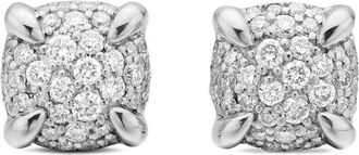 David Yurman Orecchini a bottone Petite Châtelaine in argento sterling con diamanti (6,5mm)