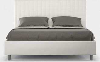 Les Tendances Cama Matrimonio 160x200 Contenedor Dise&ntilde;o Moderno Sunny M1 - Blanco