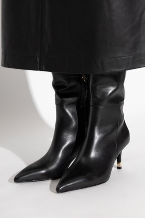 Furla Aria Heeled Boots, Womens, Black