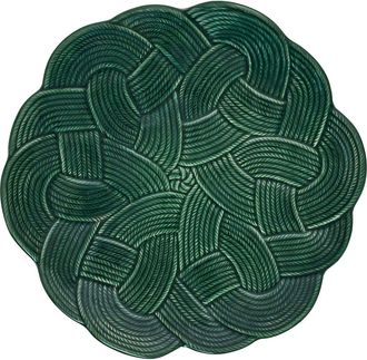 Juliska Le Panier Mystic Knot Charger Plate in Basil at Nordstrom