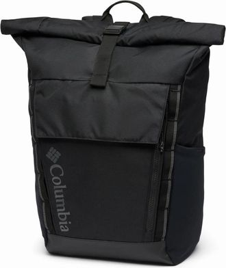 Columbia Rolltop Daypack met Laptopbescherming - unisex - Rugzakken - Zwart - ONE Size - Polyester - Tassen