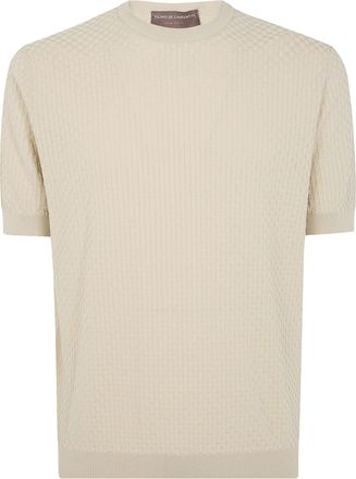 FILIPPO DE LAURENTIIS Short Sleeves Round Neck Sweater
