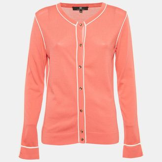 Elisabetta Franchi Pink Knit Cardigan