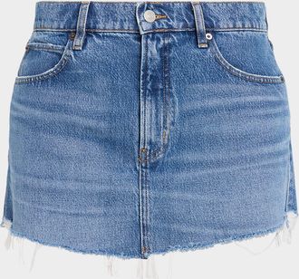 Frame Denim The Mini Denim Skirt