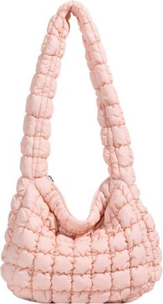 Generic Handbag Womens Shoulder Bag Cloud Pleated Large Capacity Crossbody Bag(pink,A)