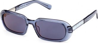 Swarovski Womens SK0388-5390X SK0388 53 5390X Sunglasses - Blue - One Size