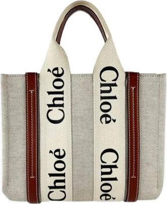 Chlo&eacute; Pre-owned Canvas Tote Bag - Pre-owned - Mujer - Beige - ONE SIZE