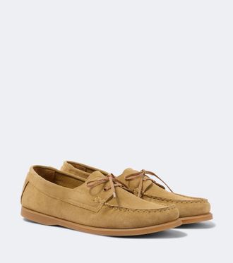 Saman Amel City Moc suede boat shoes
