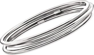 Ross-Simons Italian Sterling Silver Jewelry Set: 3 Polished Bangle Bracelets