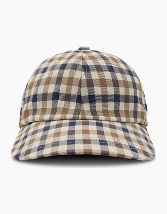 Aquascutum Mens Aquascutum Active Club Check Baseball Cap Club Check 28 - Size: OS