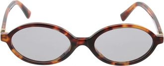 Miu Miu Stijlvolle zonnebril met uniek ontwerp - unisex - Zonnebrillen - Bruin - ONE Size - Accessoires