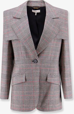 Chlo&eacute; Blazer in lana con motivo Principe di Galles - CHLOE - gender_Woman