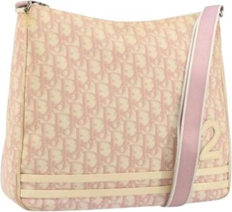 Dior Pre-owned Plastic Schoudertas - Dames - Vintage Schoudertas - Roze - ONE Size - Leer - Vintage