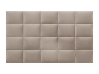 Pascal Morabito Cabecero de cama BARTEL de Pascal Morabito - 200 cm - Terciopelo - Beige - de Pascal Morabito