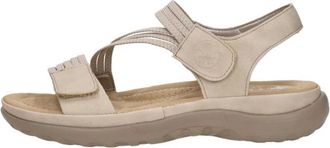 Rieker Sandalen Plat - Dames - Sandalen - Beige - 37 EU - Schoenen