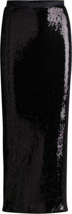 BOSS Relaxed-fit maxi skirt with sequin embellishments