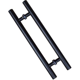 OEM Manilla Para Puerta Corredera, Doble Cara En Forma De H, Manilla Para Puerta Batiente De Alta Resistencia, Color Negro, 600 Mm De Longitud, Distancia 