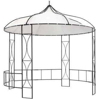 vidaXL Vidaxl - Gazebo 300x290 cm Bianco Rotondo