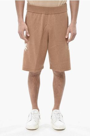 Palm Angels Knit Shorts PALMS with Jacquard Pattern size Xl