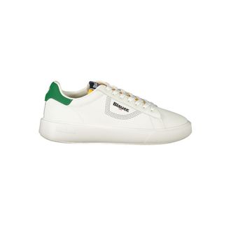 Blauer White Polyurethane Men Mens Sneaker